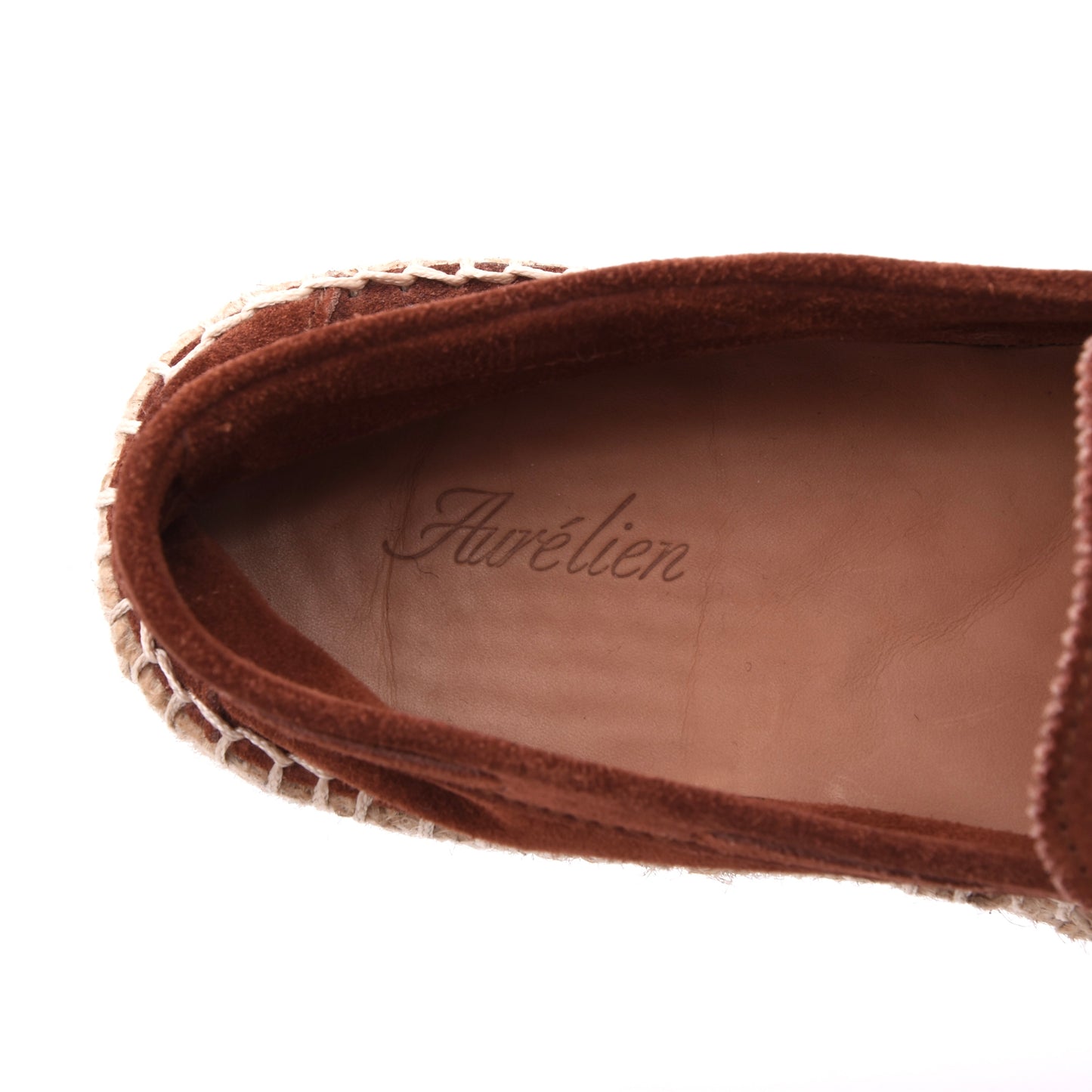 Aurelien Wildleder Espadrilles 'Beachside Loafers' Größe 41 – Tabakbraun