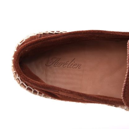Aurelien Wildleder Espadrilles 'Beachside Loafers' Größe 41 – Tabakbraun