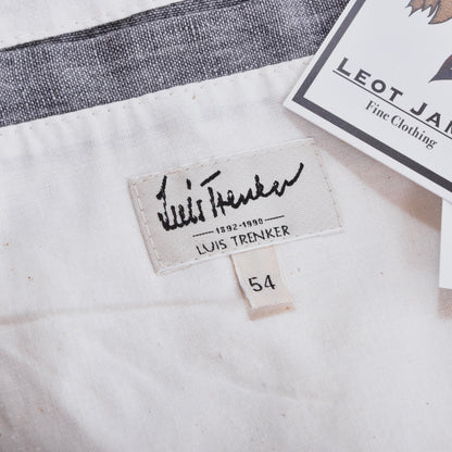 Luis Trenker Cotton Jacket Size 54 Chest ca. 61cm - Blue-Grey