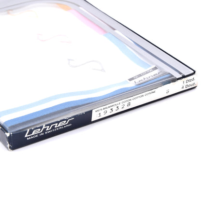 NOS Lehner Switzerland Taschentuch/Einstecktuch Set mit 3 Stück - Monogramm S