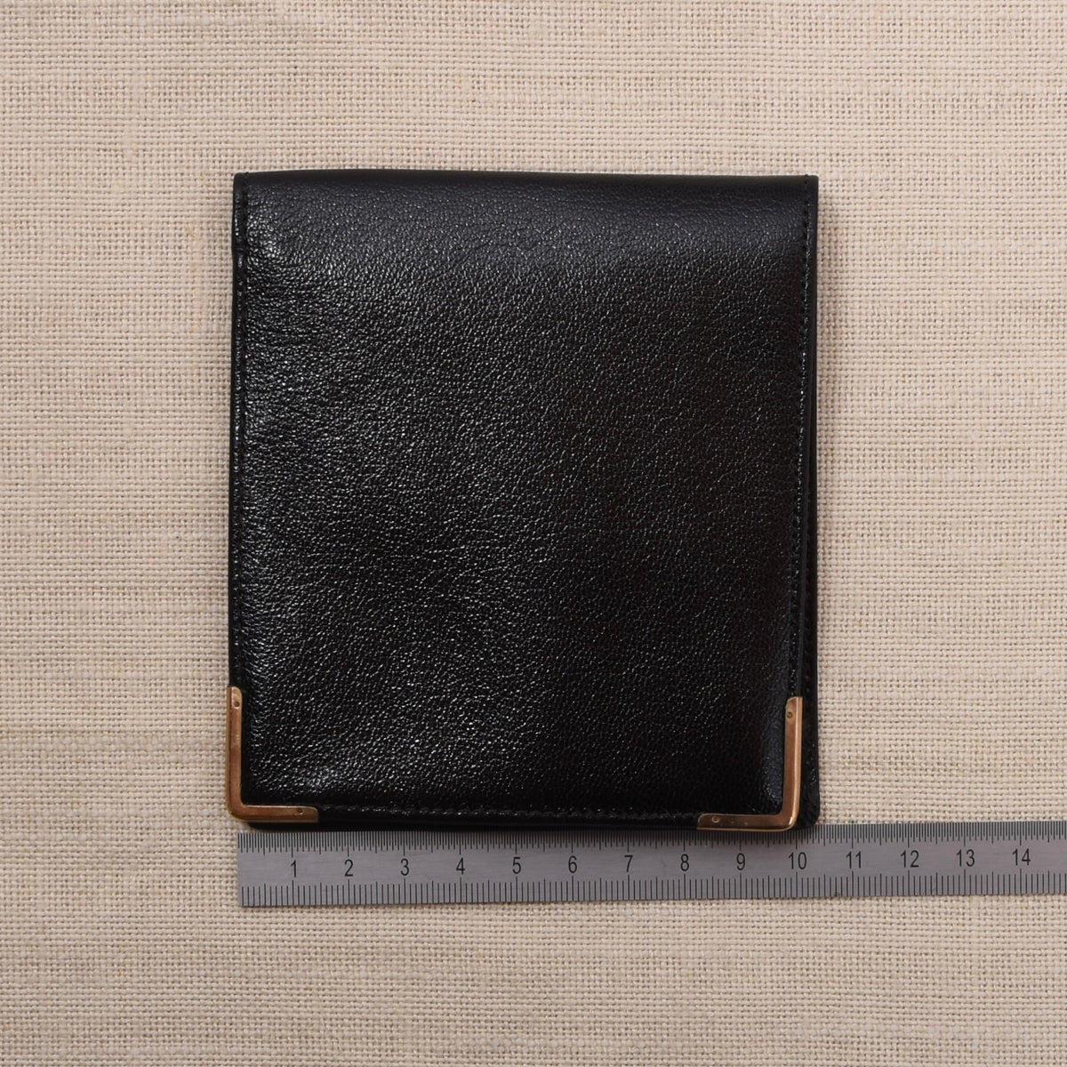 NOS Baumgartner am Graben Wien Feat. 1/10 9kt Gold Leather Wallet - Black