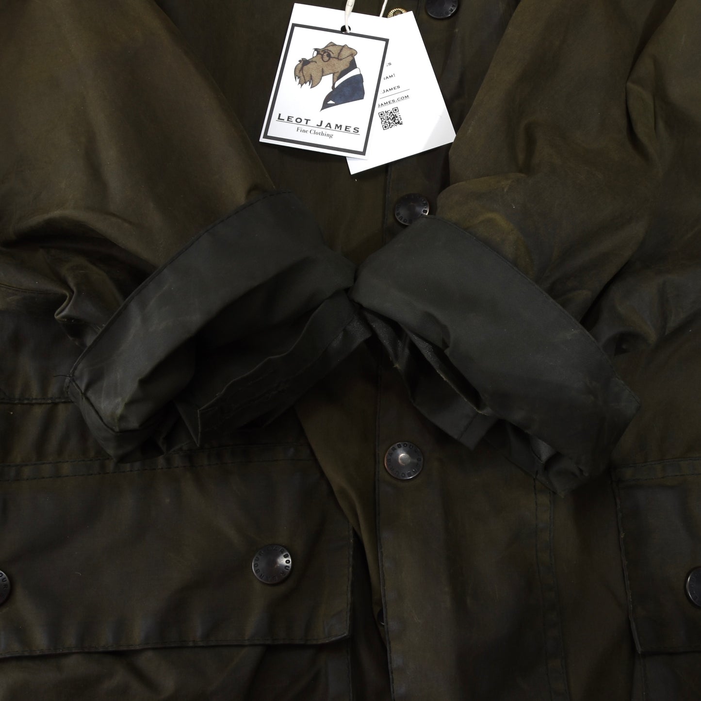 Barbour Beaufort Jacke gewachst A150 Größe C48/122 cm - Grün