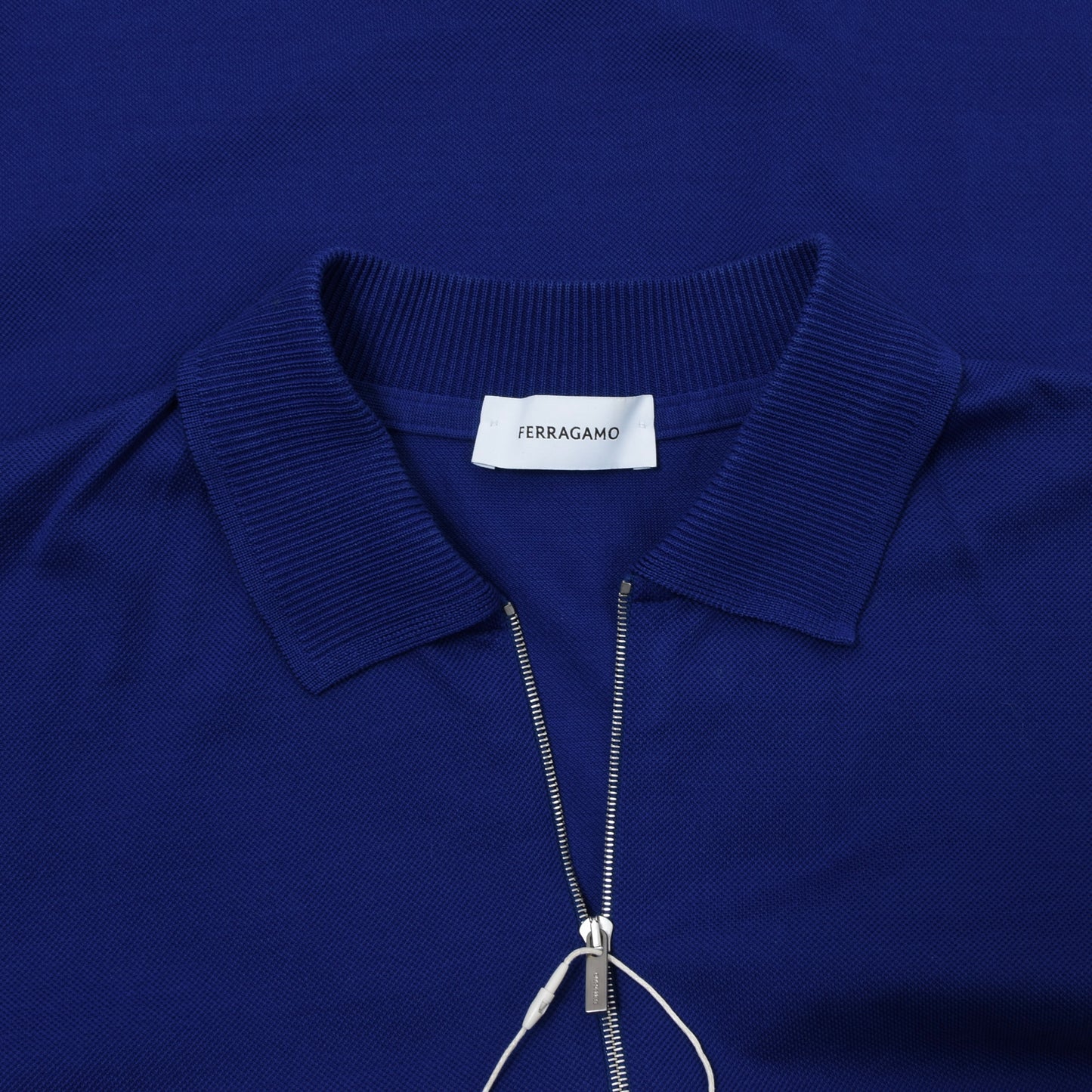 Salvatore Ferragamo Zip Polo Shirt Chest ca. 52cm - Blue