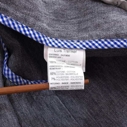 Luis Trenker Cotton Jacket Size 54 Chest ca. 61cm - Blue-Grey