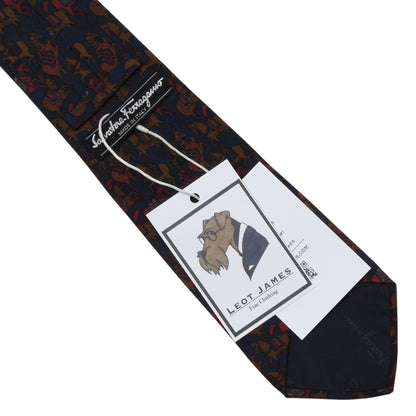 Salvatore Ferragamo Silk Tie ca. 143cm/9cm - Horse Print