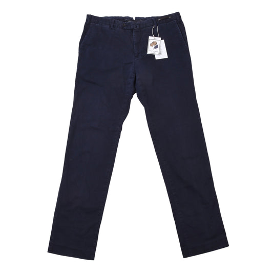PT01 Hose/Chinos Modell Edgard Größe 50 Stretch Slim Fit ca. 45cm - Blau