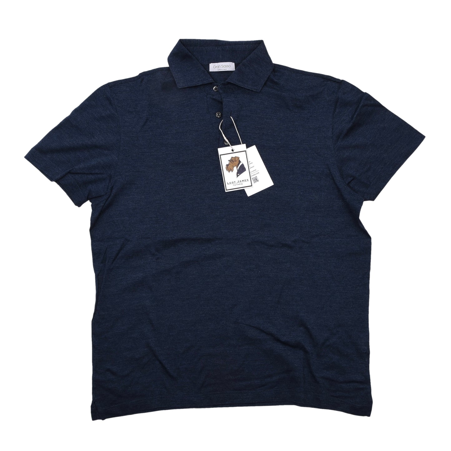 Gran Sasso Poloshirt Größe 52 ca. 55,5cm - Blau