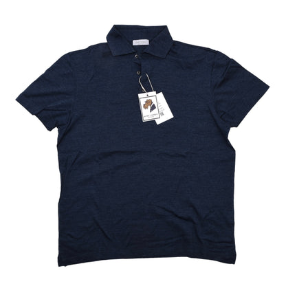 Gran Sasso Poloshirt Größe 52 ca. 55,5cm - Blau