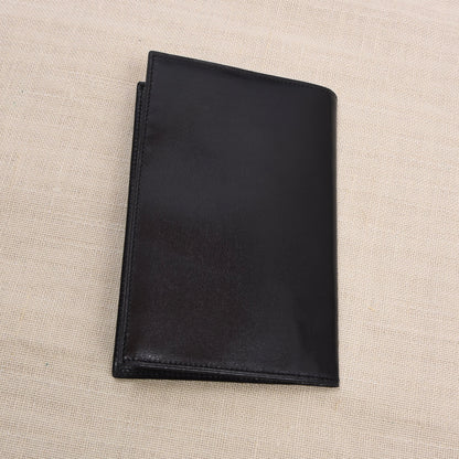 NOS Luxury Buttersoft Leather Travel Wallet - Black