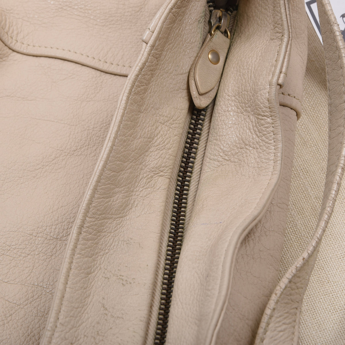 The Bridge Ledertasche Made in Italy – Cremeweiß