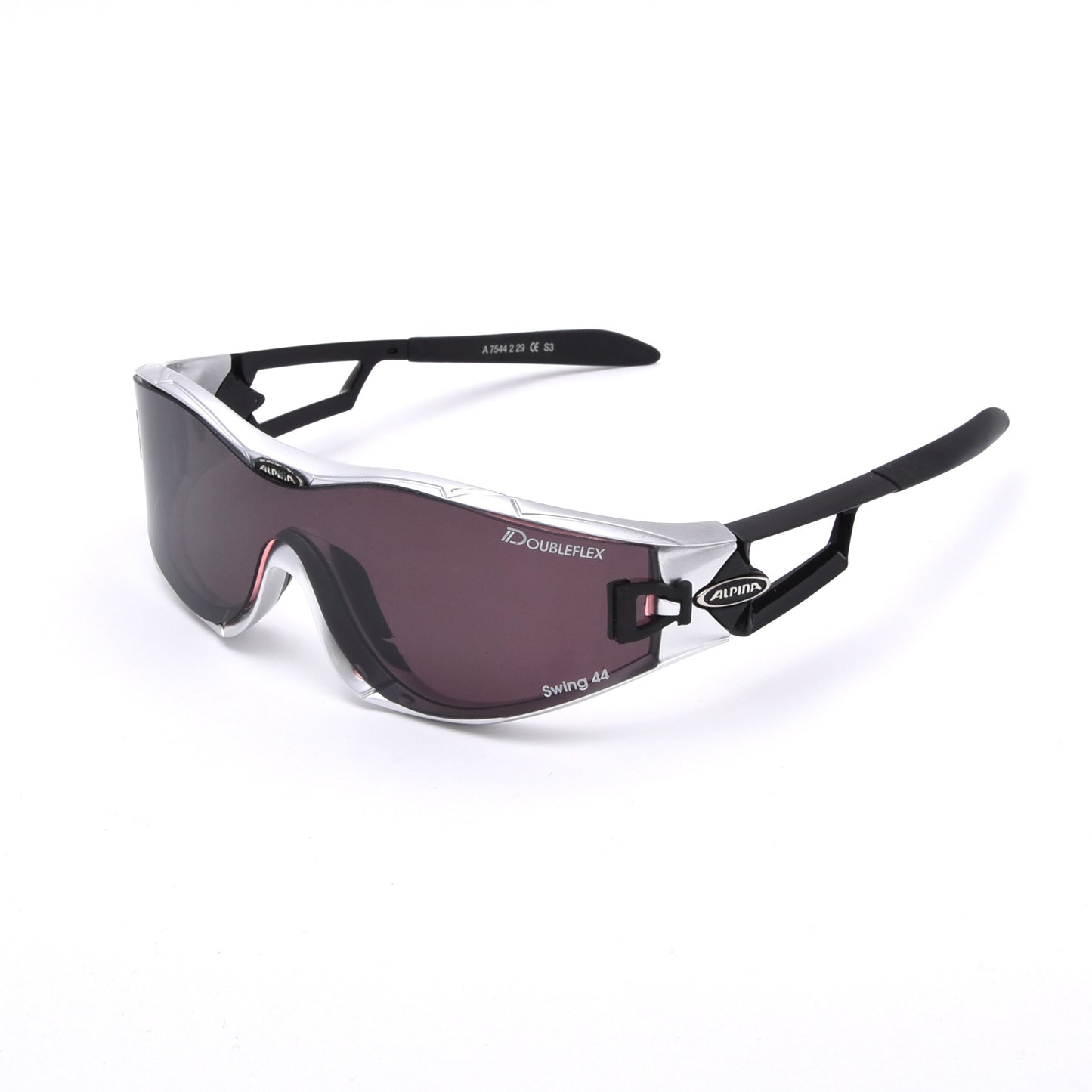Alpina New Swing E 8720 Shield Radsport-Sonnenbrille – Silber