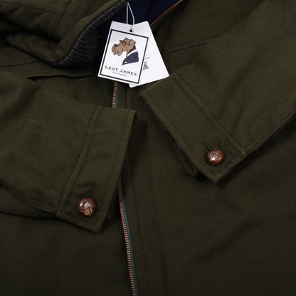 Vintage SALKO Wollmischung Jacke Brust 66,5cm - Grün