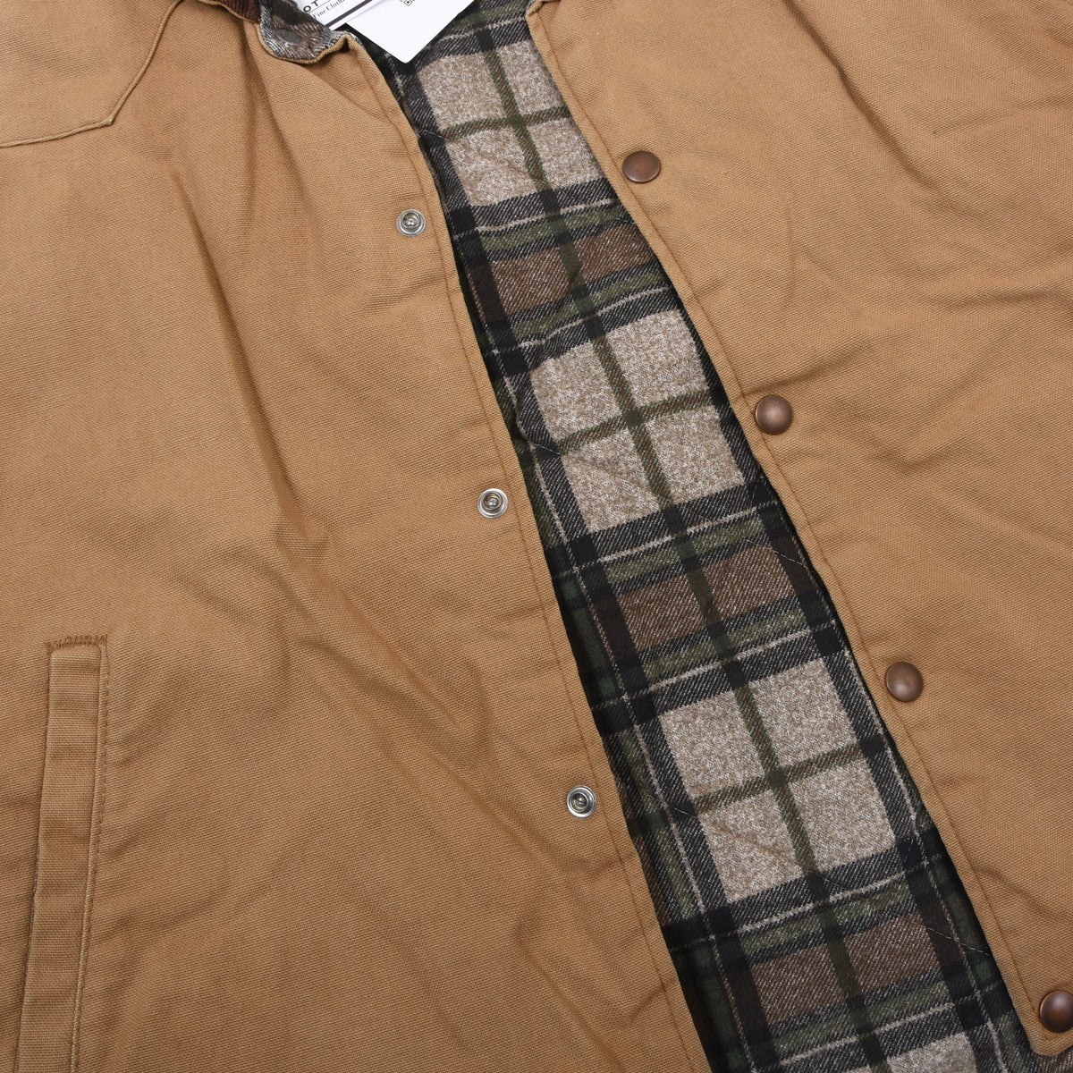 Pella Products Cancas Duck Cloth Vest Size L Made in the USA - Tan