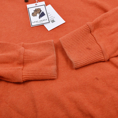 Polo Ralph Lauren 1/4 Zip Pima Cotton Sweater Size XL - Orange