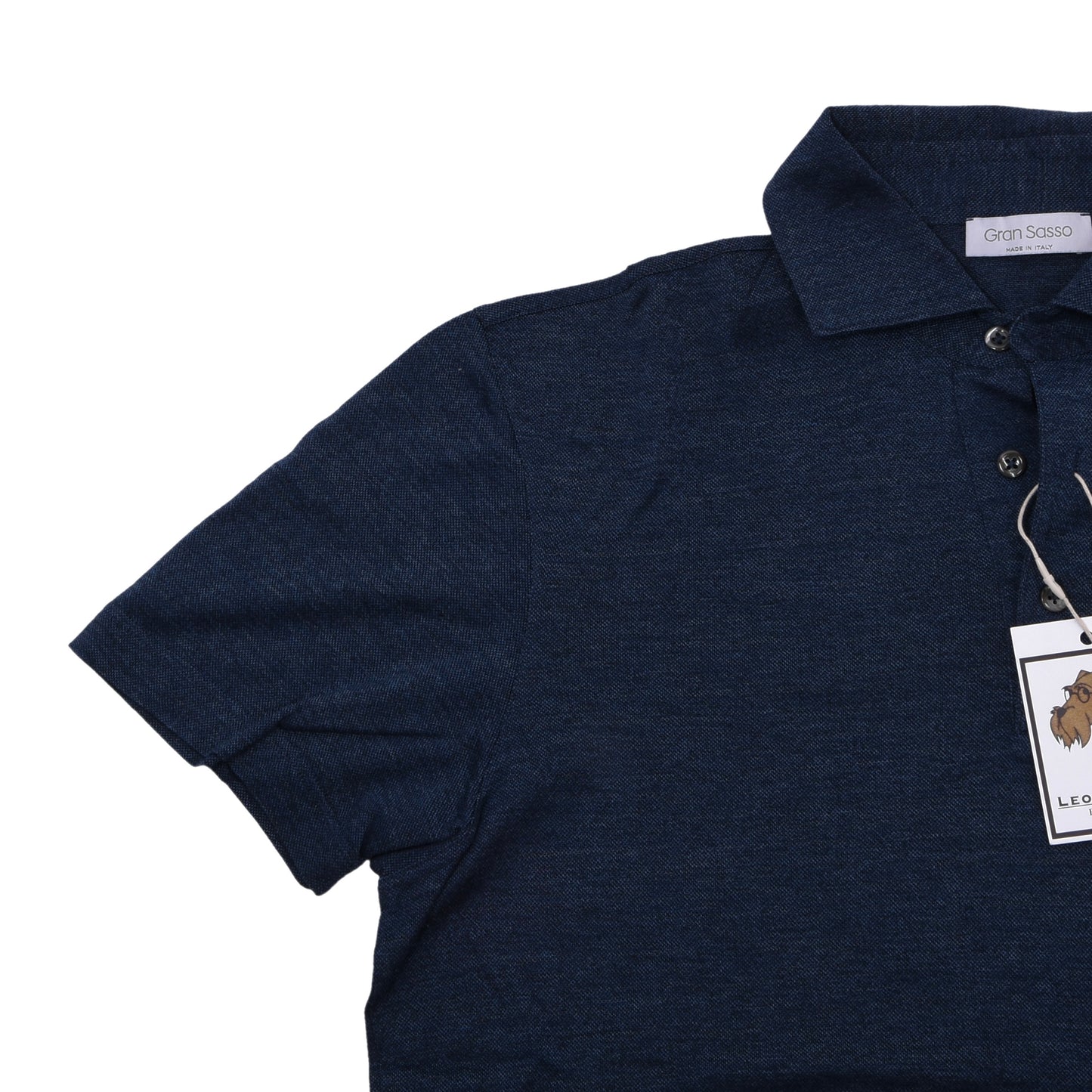Gran Sasso Poloshirt Größe 52 ca. 55,5cm - Blau