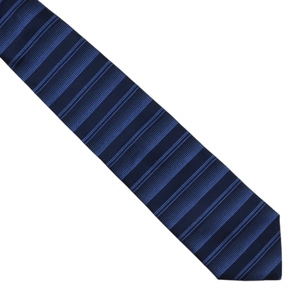 Etro Milano Silk Tie ca. 145.5cm/9.5cm - Navy Stripes