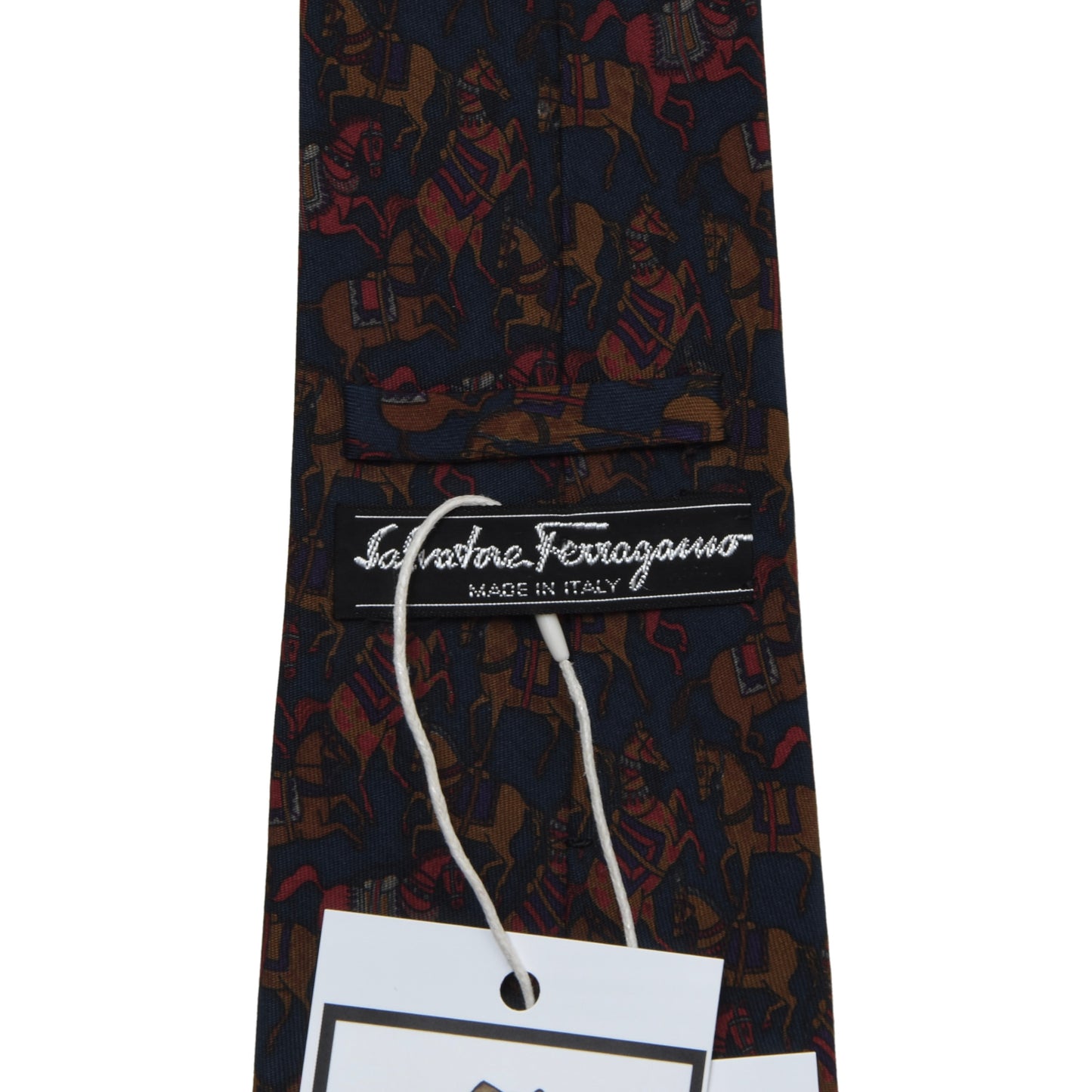 Salvatore Ferragamo Silk Tie ca. 143cm/9cm - Horse Print