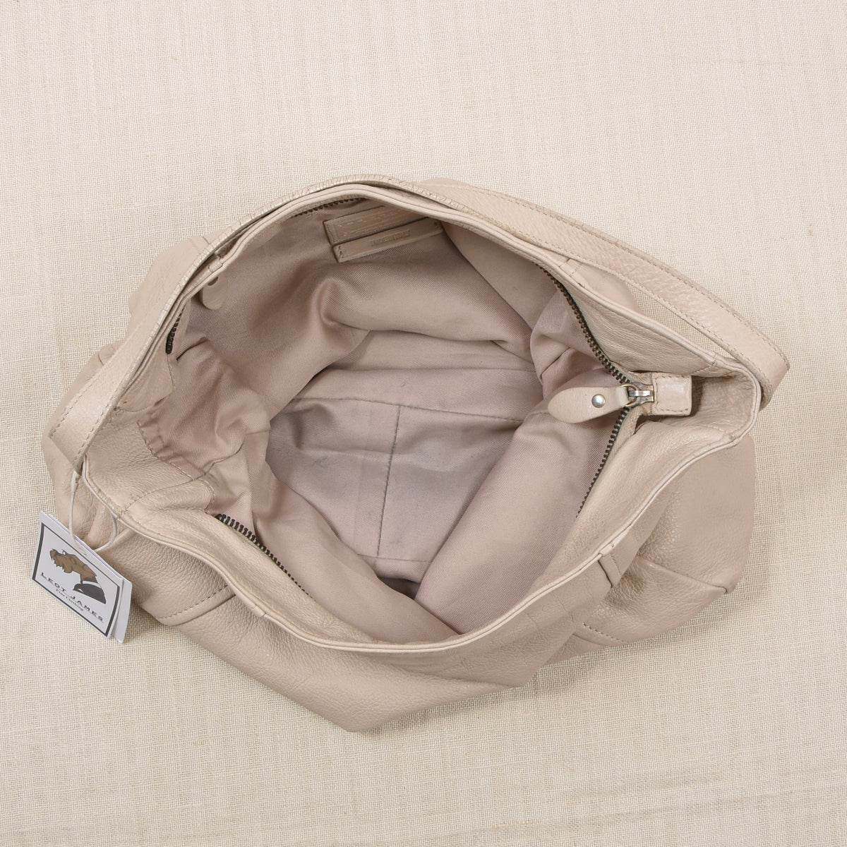 The Bridge Ledertasche Made in Italy – Cremeweiß