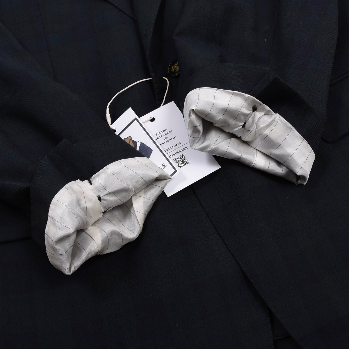 Alex Wool Jacket Made in Italy Size 54  - Blackwatch