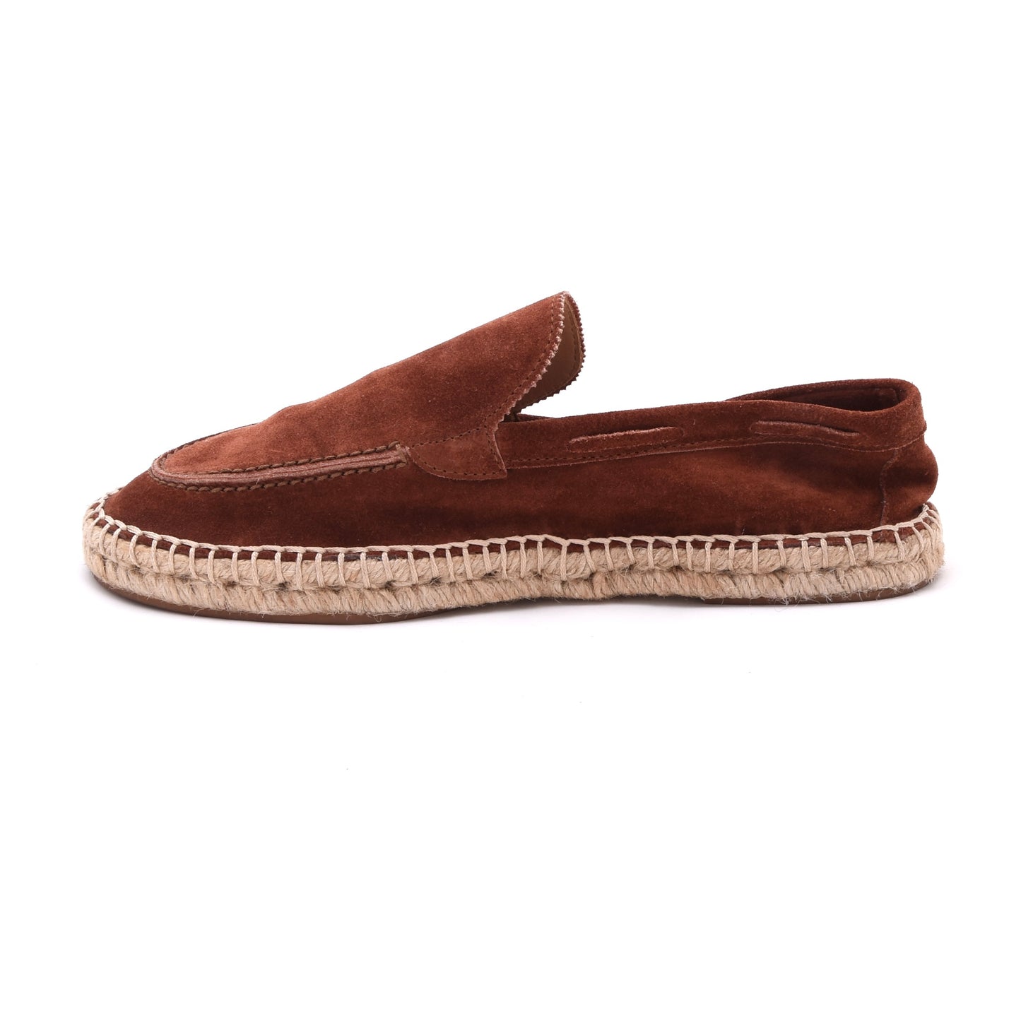 Aurelien Wildleder Espadrilles 'Beachside Loafers' Größe 41 – Tabakbraun