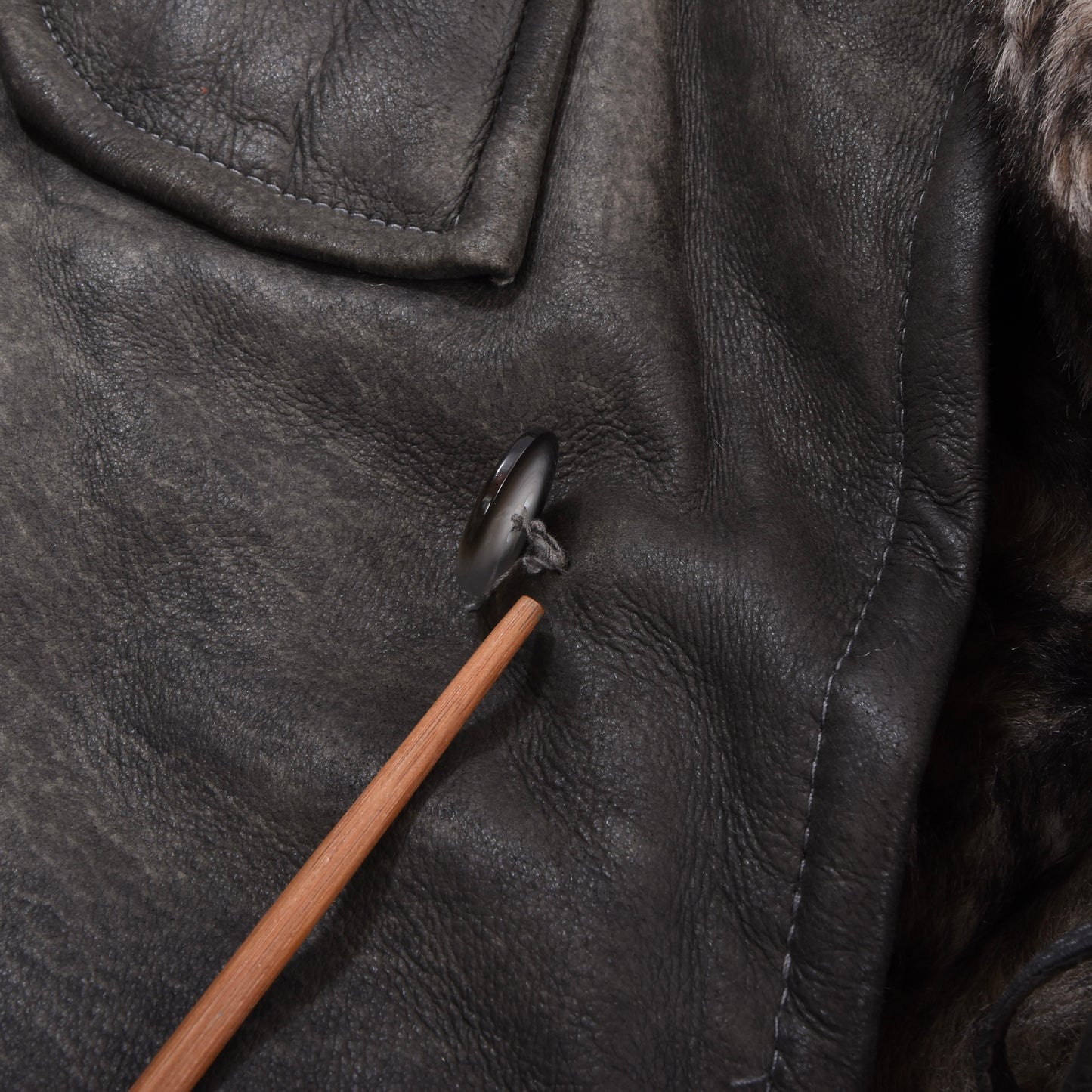 Adarcrea Shearling Buttersoft Coat Size 50 Chest ca. 59cm