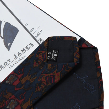 Salvatore Ferragamo Silk Tie ca. 143cm/9cm - Horse Print