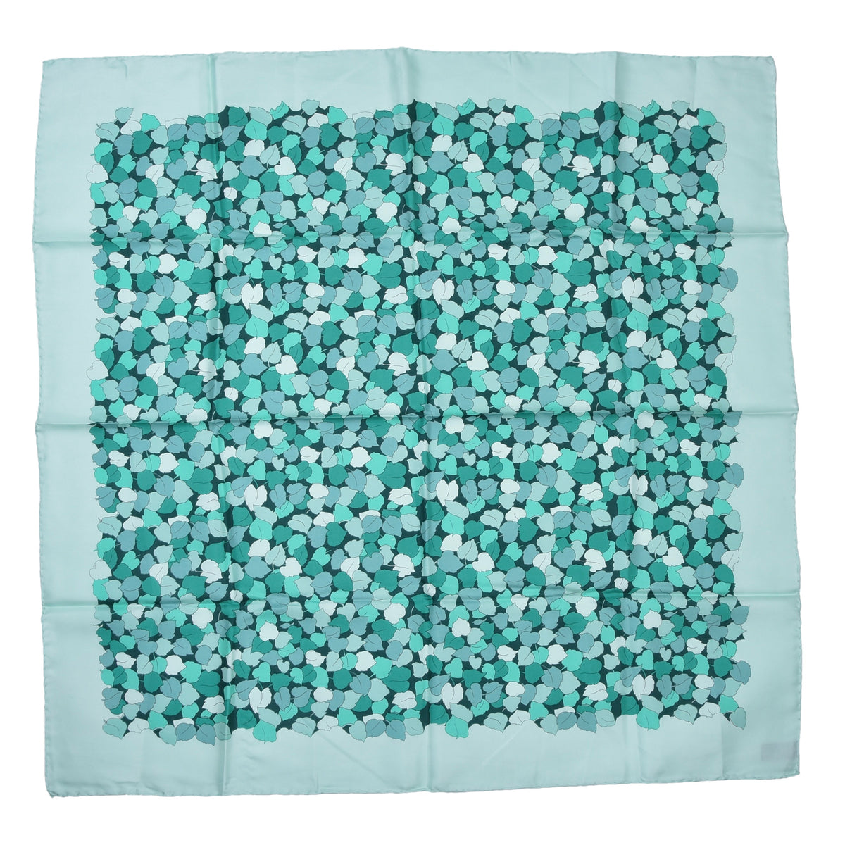 Handrolled Seide Tuch 76 cm x 75,5 cm Made in Italy - Efeu