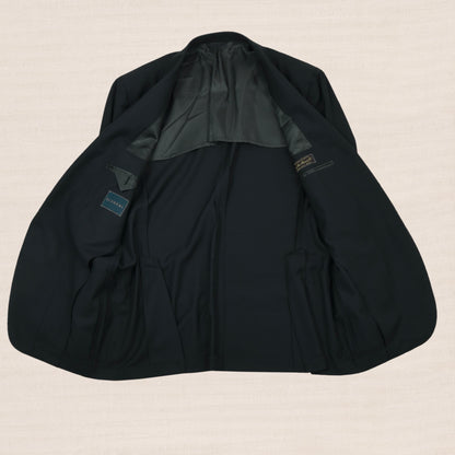 Scuderi Wolle Sakko Gr. 52 Feat. Loro Piana Super 120s Made in Italy - Grün