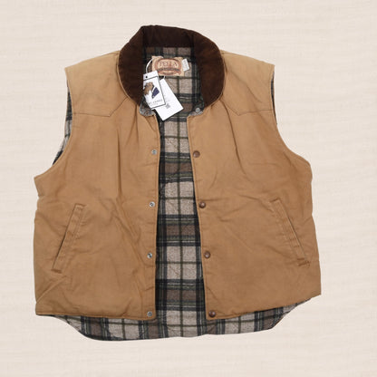 Pella Products Cancas Duck Cloth Vest Size L Made in the USA - Tan