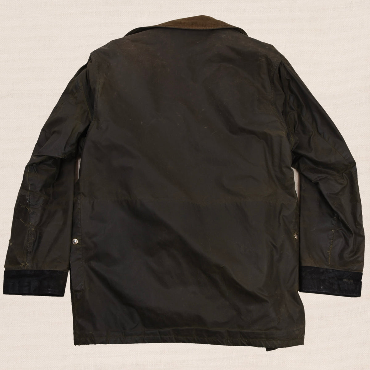Vintage L'esquimau International Waxedjacke Made in France Gr. 52 - Grün