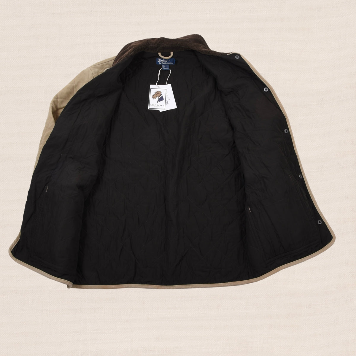 Polo Ralph Lauren Moleskin Steppjacke Gr. S - Beige