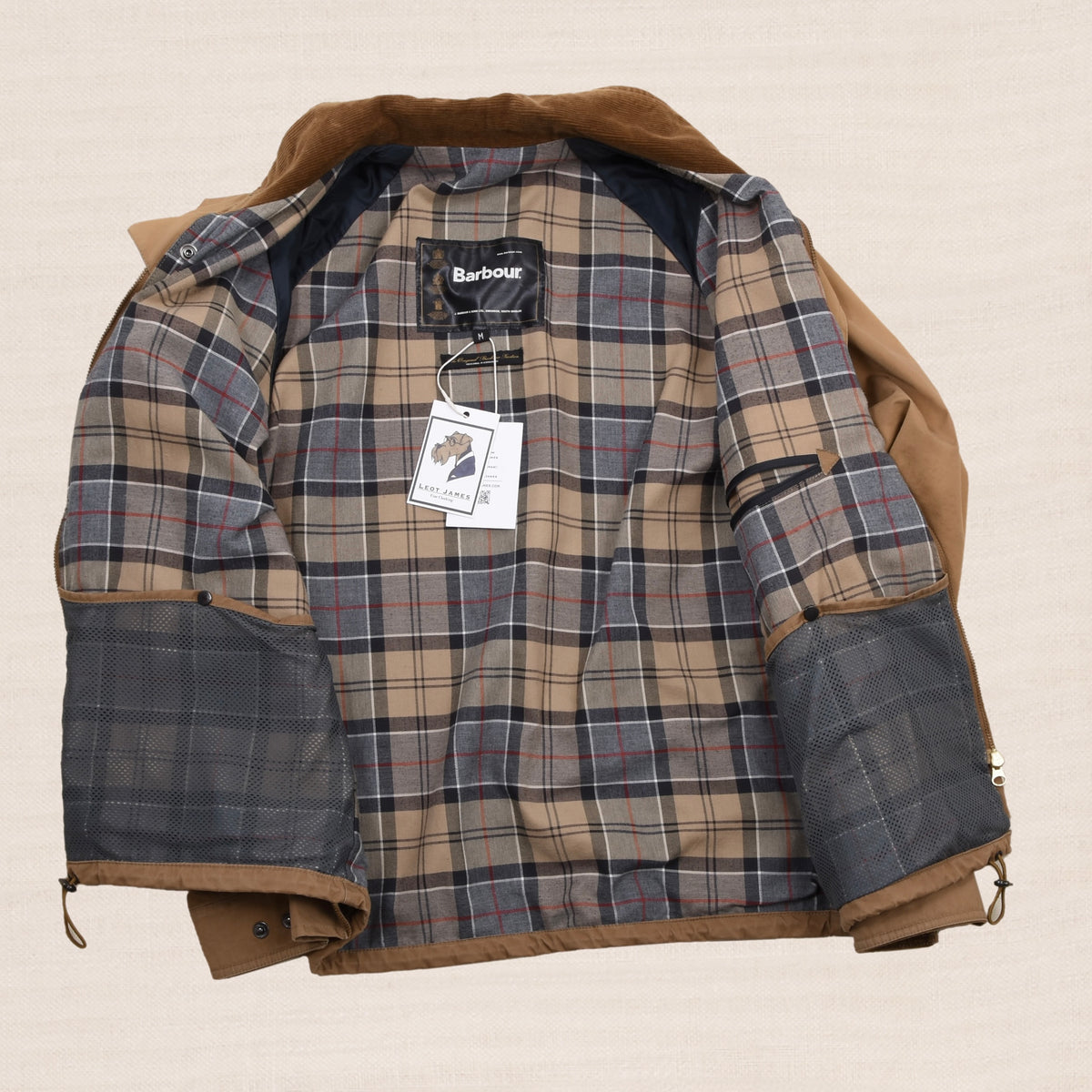 Vintage Barbour A892 Beaulieu Jacke Gr. M - Tan