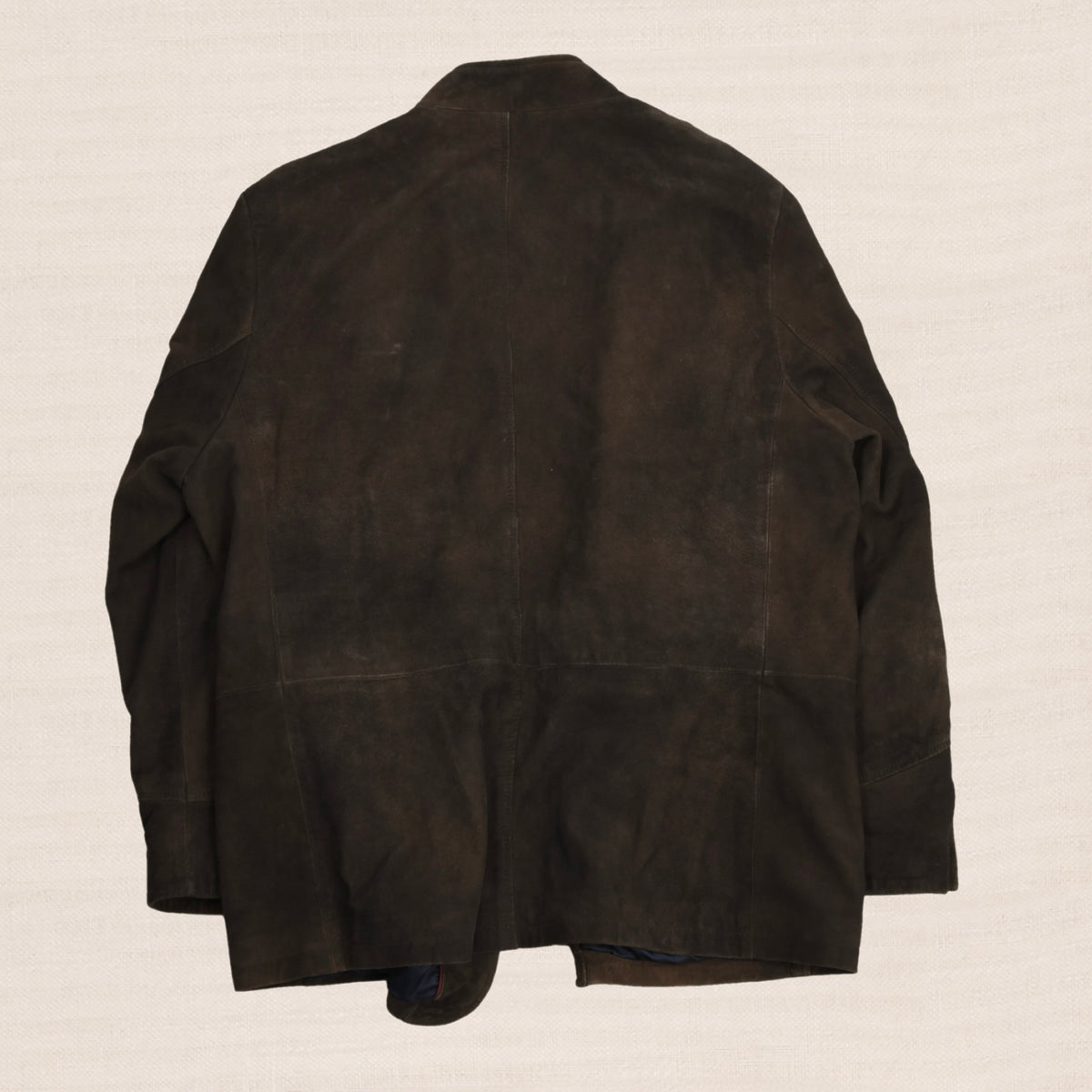 Walbusch Goat Suede Jacket Size 27  - Brown