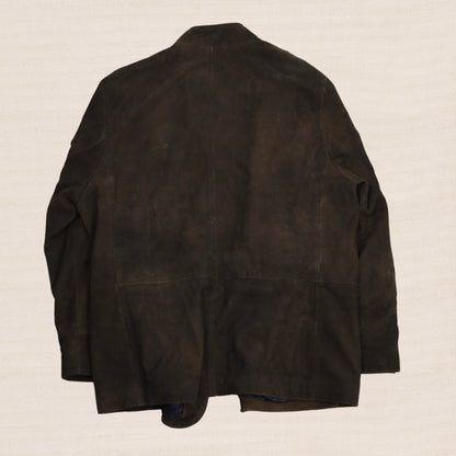 Walbusch Goat Suede Jacket Size 27  - Brown