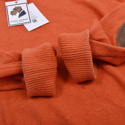 Polo Ralph Lauren 1/4 Zip Pima Cotton Sweater Size XL - Orange