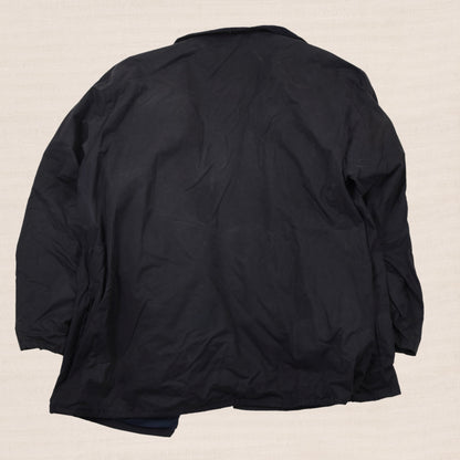 Hamilton Exclusive Waxed Jacket Size XXL Chest 79.5cm Made in England - Navy Blue