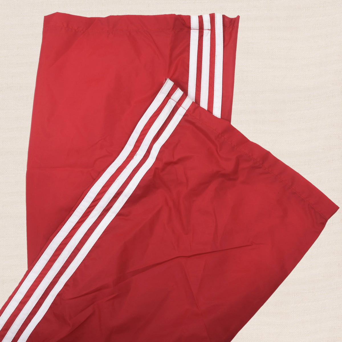 Vintage 1980er Adidas Nylon Regenhose Gr. 54 - Rot