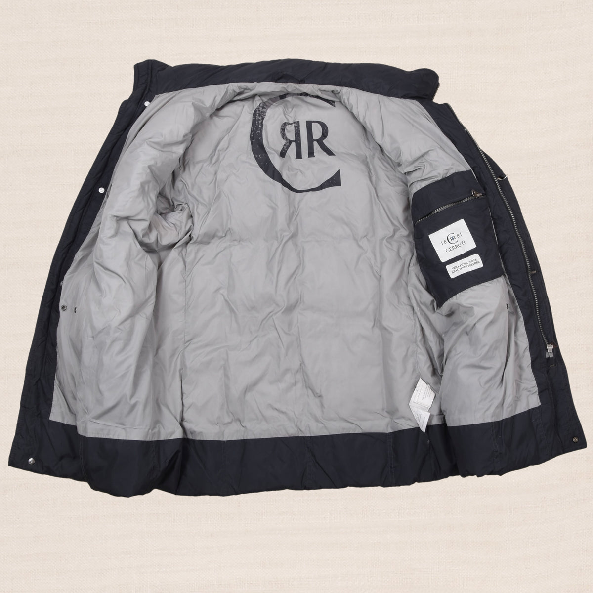 Cerruti Daunen Steppjacke Gr. M - Marineblau