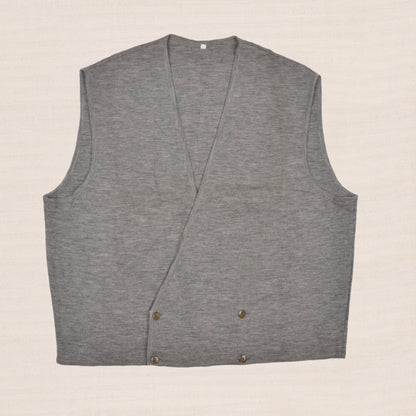 E. Braun & Co. Zweireiher Waistcoat Gr. XL - Grau
