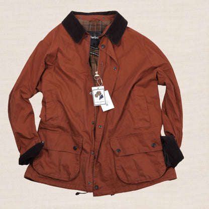 Barbour A973 Lightweight Beaufort Jacke Gr. XL - Orange