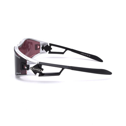 Alpina New Swing E 8720 Shield Radsport-Sonnenbrille – Silber