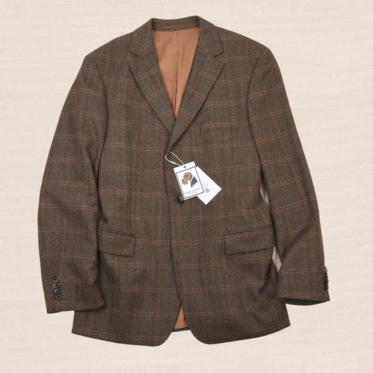 Hugo Boss 100% Wolle Tweed Sakko Gr. 52 - Windowpane