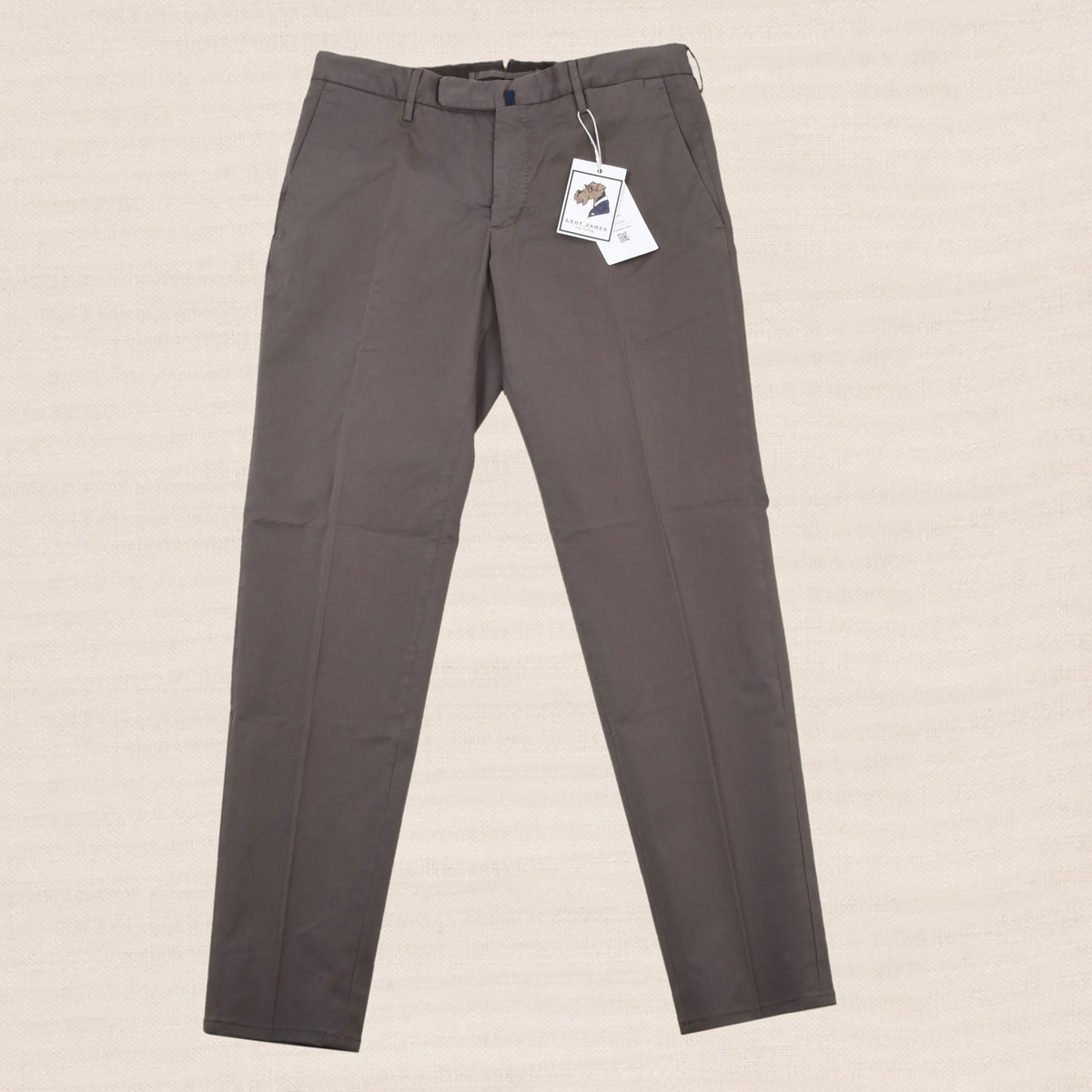 Incotex Royal Batavia High Comfort Hosen Gr. 46 Slim Fit - Grau-Braun