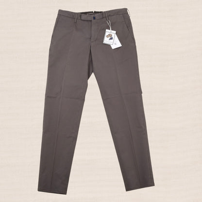 Incotex Royal Batavia High Comfort Hosen Gr. 46 Slim Fit - Grau-Braun