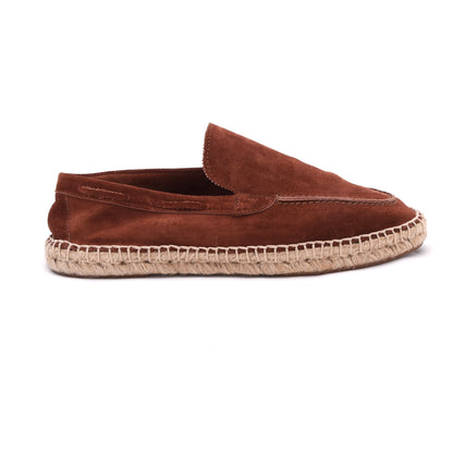 Aurelien Wildleder Espadrilles 'Beachside Loafers' Größe 41 – Tabakbraun