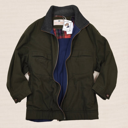 Vintage SALKO Wollmischung Jacke Brust 66,5cm - Grün