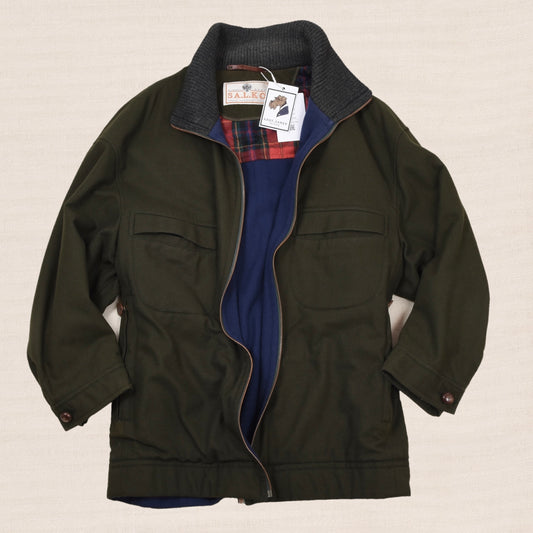 Vintage SALKO Wool Blend Hunting Jacket Chest 66.5cm  - Green