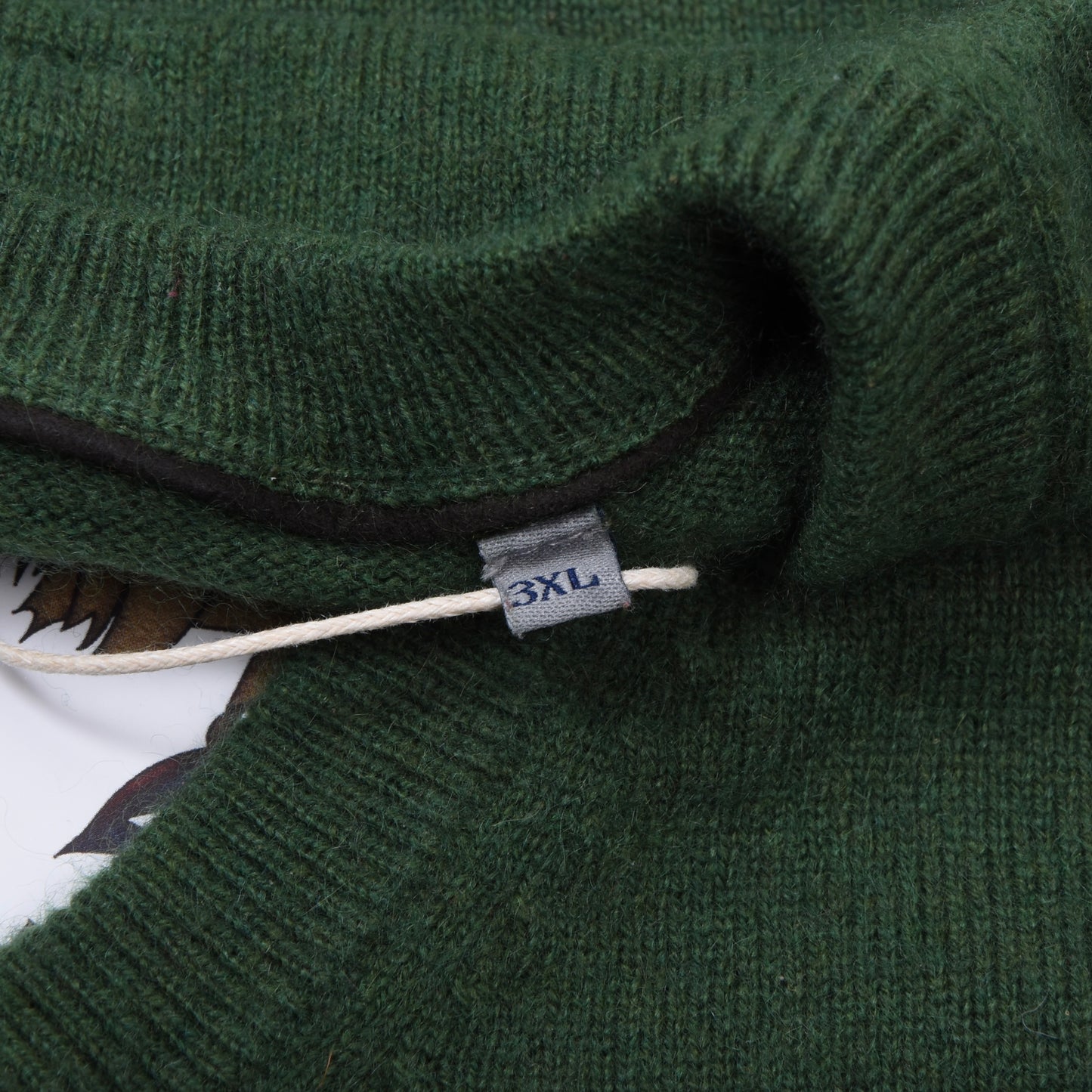 Christian Berg 100% Cashmere V-Neck Sweater Size 3XL ca. 63cm - Green