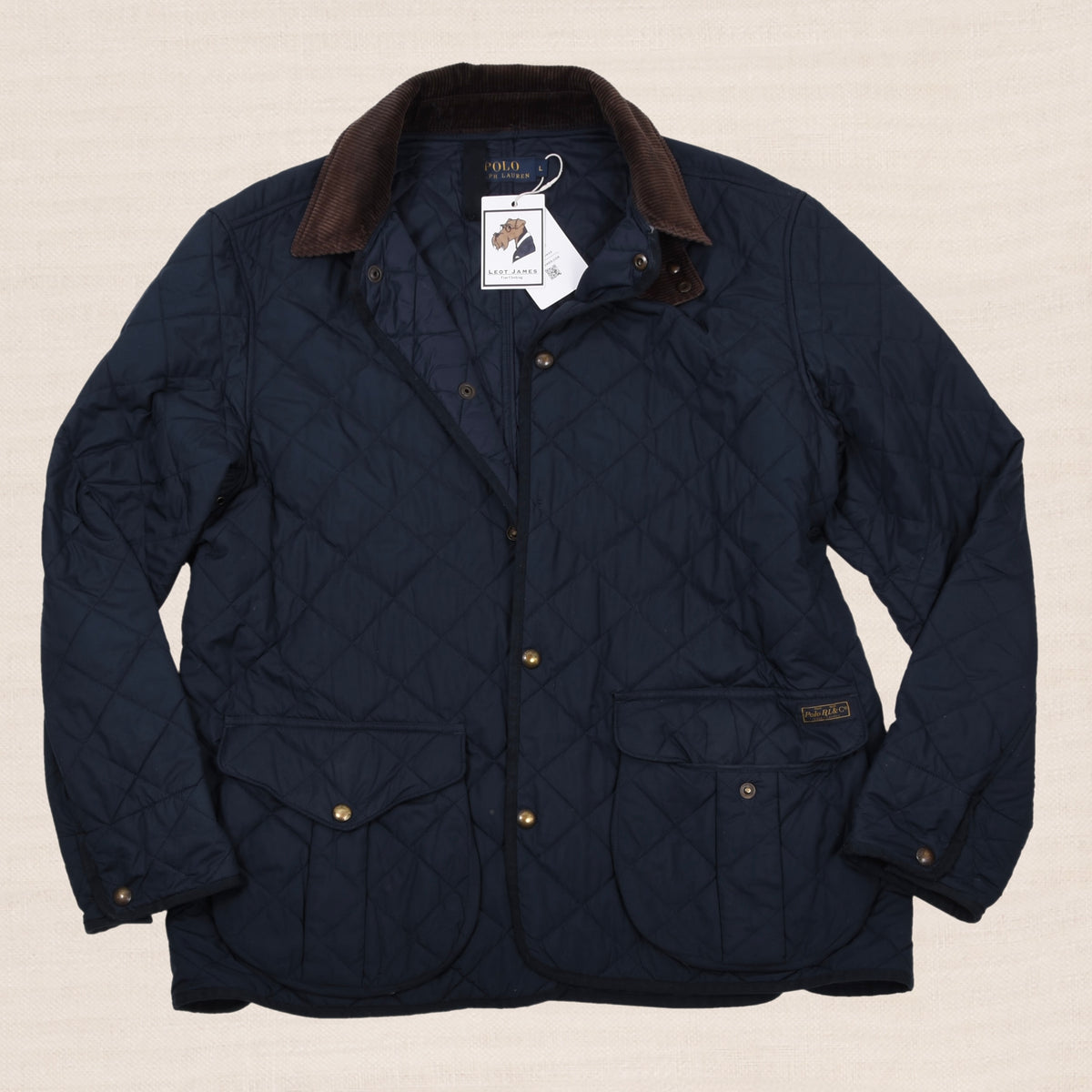 Polo Ralph Lauren Steppjacke Gr. L - Marineblau