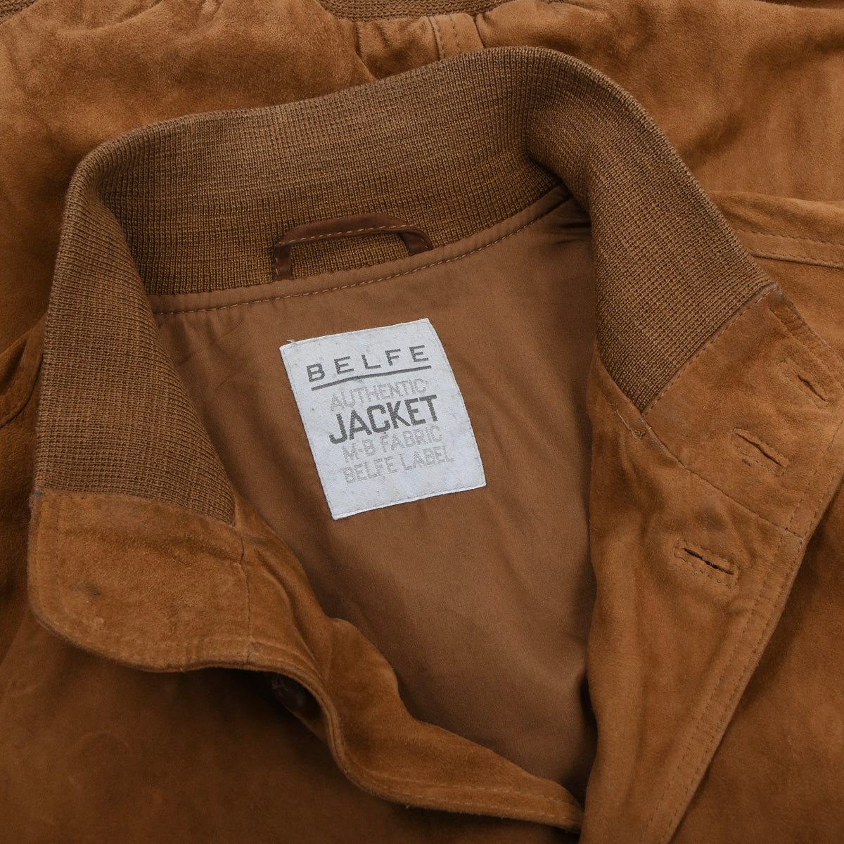 Belfe Suede Blouson/Jacket Size 46 - Tobacco Brown